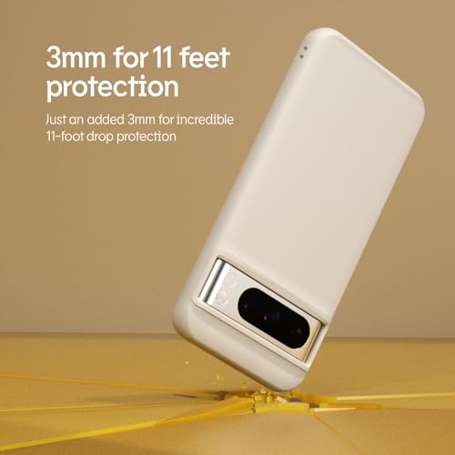 RhinoShield Case Compatible With [Pixel 8a] | SolidSuit - Shock-Absorption And Slim Protective Case With Premium Finish - 3.5m Drop Protection - Black