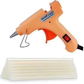 20W 20 WATT 7MM HOT MELT Glue Gun with ON Off Switch and LED Indicator (Free 10 Transparent Glue Sticks) Price in India