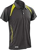 Rendimiento ligero polo reflectante SPIRO estampado overcloclocked dobladillo caído suave ajuste cómodo tejido COOL-DRY