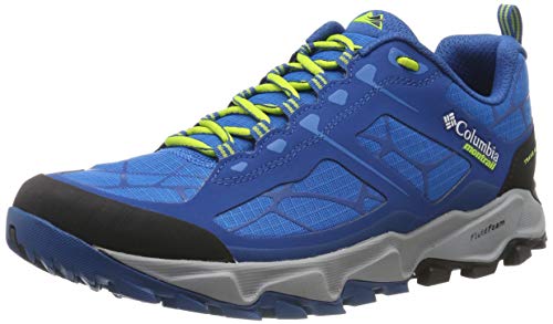 Columbia Trans Alps II, Zapatillas de Trail Running para Hombre, Azul (Dark Compass, Bright Green), 44 EU