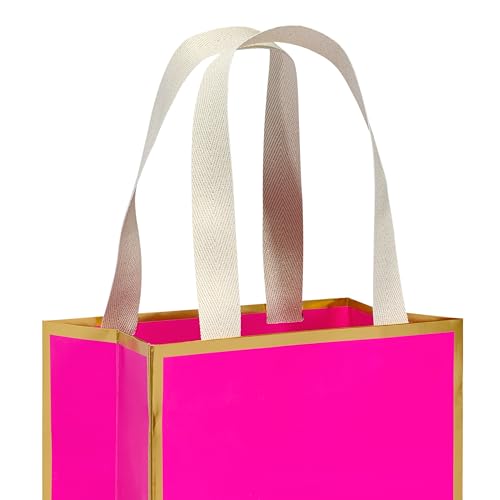 Image of Papyrus 9 inch Medium Gift Bag (Pink and Gold) for Birthdays, Weddings, Anniversaries and All Occasions (1 Bag)