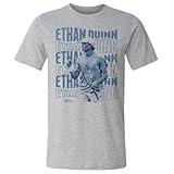 500 LEVEL Ethan Quinn Psychedelic Name Shirt (Heather Gray, Medium)