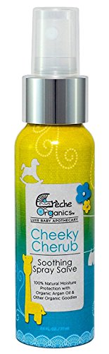 Cheeky Cherub, Natural Organic Luxe Spray Salve for Your Baby's Beautiful Bum; Easy, Hygienic and Convenient (No Messy Creams) Soothing Spray Serum with Argan Oil; Prevent & Heal Diaper Rash 2.6 fl oz