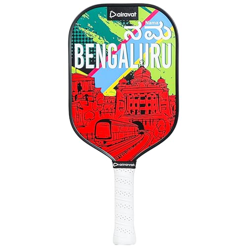 Image of City Edition 7416 (Bengaluru) Pickleball Paddle Features 3K Carbon, hot-Pressed Build for Power, Spin, and Control. India's 1st Paddle Blending City Heritage with Modern Design for top Performance.