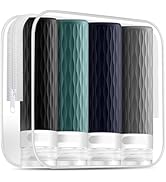 YEALIFE Travel Bottles for Toiletries, TSA Approved 3.4oz Travel Size Containers, BPA Free Leak P...