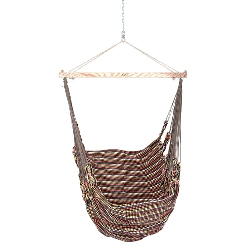 Chico-Hängesessel 190 x 95 cm (inkl. Drehwirbel, Karabiner und Kette) - Synthetik, extrabunt