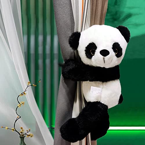 Soporte de cortina de oso panda para sujetar telas pesadas sin dañar la pared 7