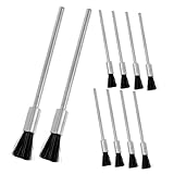 Garneck 10pcs Long Handle Wire Brush Industrial Wire Cleaning Brush for Drill Polishing Rust Removal and Paint Scrubbing in Automotive Household and Fence Maintenance