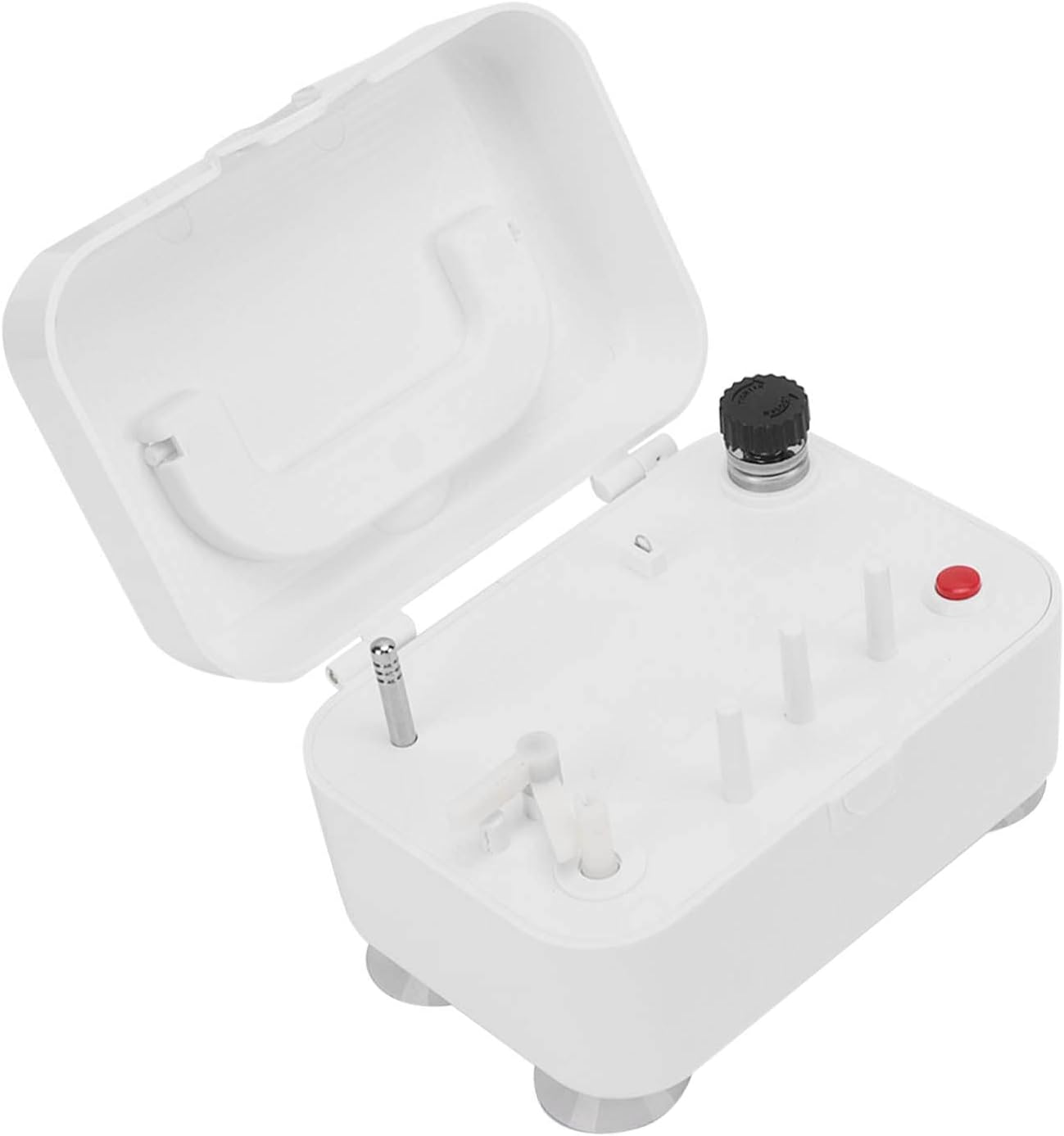 Bobbin Winder for Sewing,Electric Bobbin Winder, Automatic Bobbin Winder Portable White Plastic Bobbin Winder, Sewing Machine Bobbin Winder, Bottom Suction Cup Design