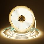 Realky – Realky COB LED Streifen 5m, 4000K Naturweiß, Dimmbar mit Fer