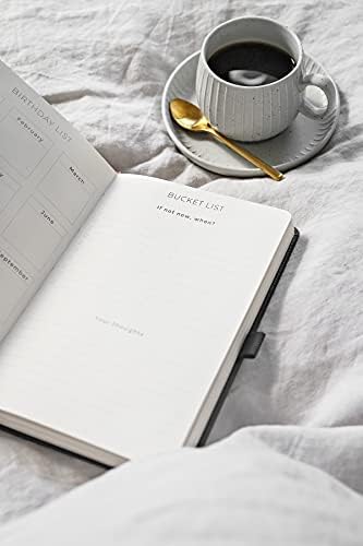 Scribble & Dot® Planner - Undated Weekly Planner A5 | NO Dates Start Anytime | A5 Premium Cover Planner with Trackers, Notes & More for Busy Schedules - (Signature Bee)