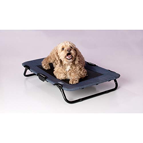 Lifestyle Pet Cot Elevated Bed, No Assembly Required, Premium Tear Resistant Cooling Mesh, Indoor & Outdoor, Lightweight & Portable, 3 Models, 2 Colors #TOP1