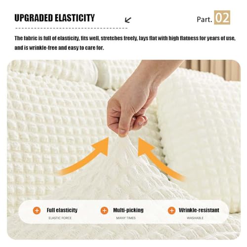 Housse de canapé extensible universelle et lavable pour protéger efficacement vos fauteuils