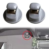 2 Stück Auto Sonnenblende Clip Haken für Modelle Kompatibilität mit Golf 7 und mehr OEM Nummer 5G0857561B (Grau) – Ansicht 5