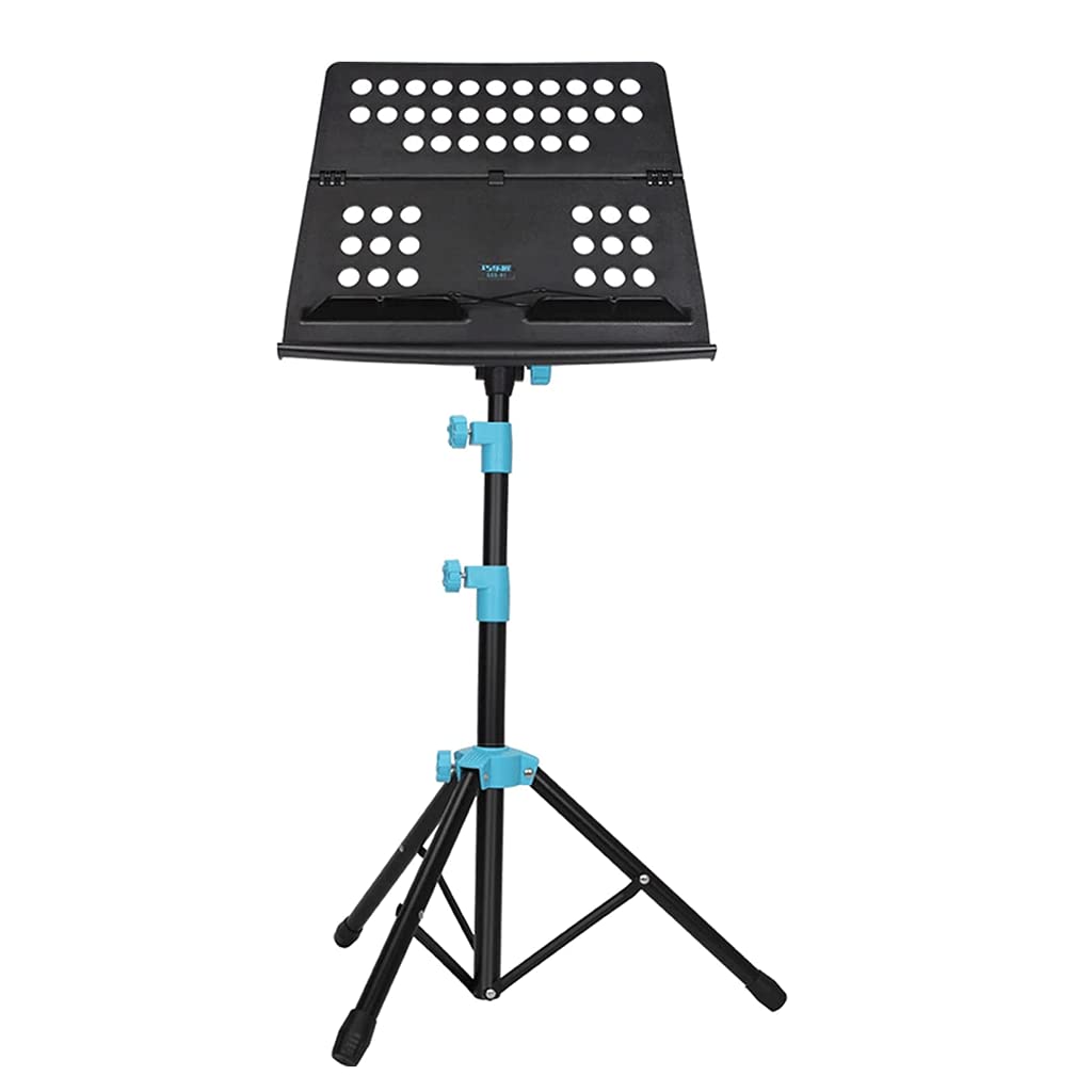 Pupitre de Musique Supports de Musique réglables en Hauteur Support de Musique en métal Pliant Supports de partition Portables avec Sac de Rangement pour Concert de Voyage à Domicile Unique