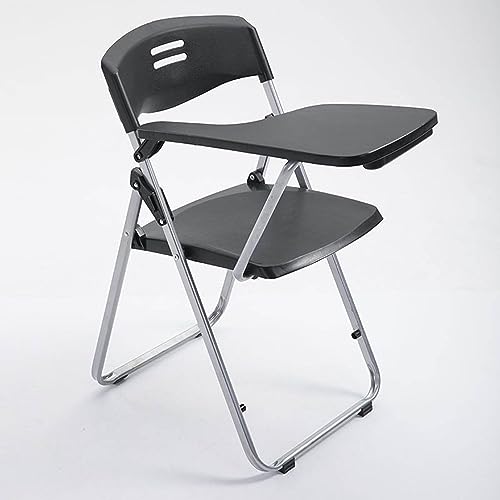 Silla de oficina plegable con pala y asiento acolchado apilable