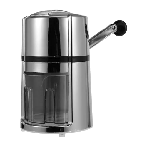 SOPOTUTU Trituradora de Hielo Manual para Casa Máquina de Hielo Portátil de Abs y Acero Inoxidable Trituradora Manual para Granizados Cócteles y Bebidas Congeladas Fácil de Usar
