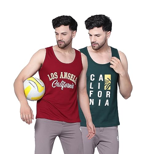 Image of Designer Men Vest Versatile Cotton Sando /Baniyan /Ganji for Boys - Perfect for Gym Workouts, Vacations, and Beaches