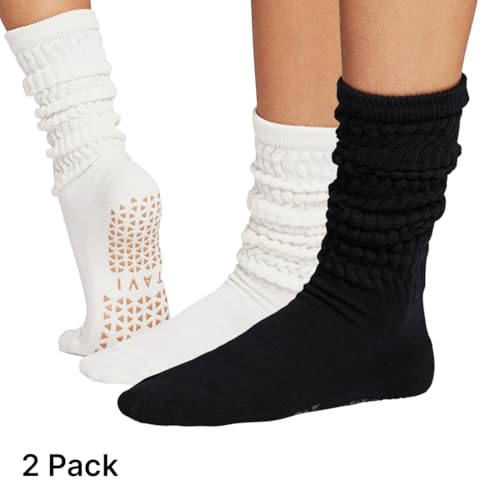 TAVI NOIR Stacy Slouch Grip Socks – Pilates Socks for Women, Non-Slip Yoga, Barre, Dance & Studio Workout2