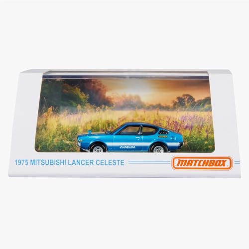 Matchbox Collectors 1975 Mitsubishi Lancer Celeste miniatura 3