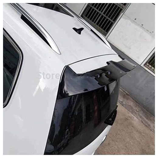 Lybh Abs Plast Svart Bak Tak Spoiler Wing Bak Trunk Lip Boot Cover Bil Styling För Volkswagen Touran L Spoiler 2016+