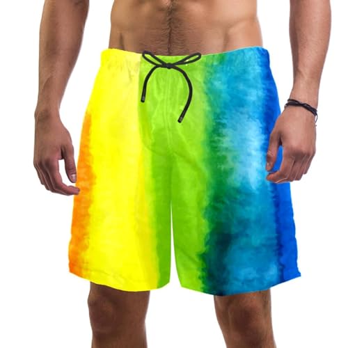 Swim shorts homme abstrait coloré aux finitions soignées