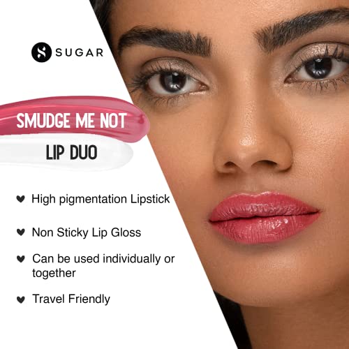 Image of SUGAR Cosmetics - Smudge Me Not - Lip Duo - 03 Tan Fan (Mauve Nude) - 3.5 ml - 2-in-1 Duo Liquid Lipstick with Matte Finish and Moisturizing Gloss