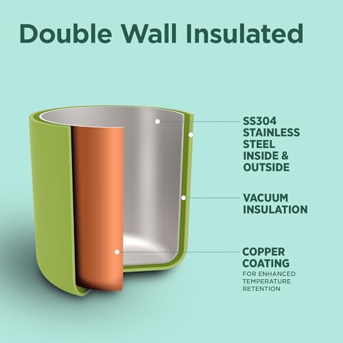 Image of Milton Dual Flow 600 Thermosteel Water Bottle 595 ml with One Touch Safety Lock & Twin Lid Sip or Gulp,Long Hours Hot & Cold,Leak Proof,ISI Certified,Vacuum Insulated,for Office,Gym,School,Neon Green