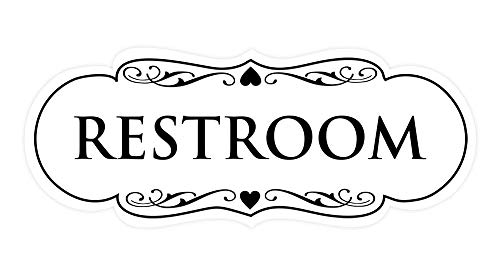 All Quality restroom wall sign - durable plastic, easy install