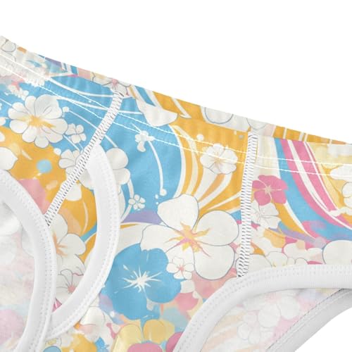 KLL Flower Pink Yellow Toddler Boy Cotton Briefs Underwear Breathable Children Panties4