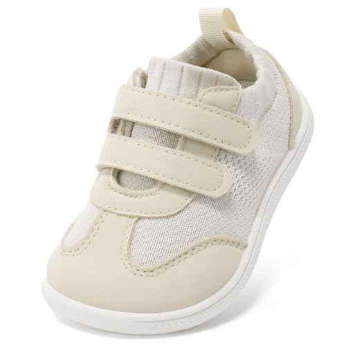 Toddler Wide Toe Box Barefoot Shoes Boys Girls Sneaker Tennis Sneakers Breathable Non-Slip First Walking Shoe School Activities