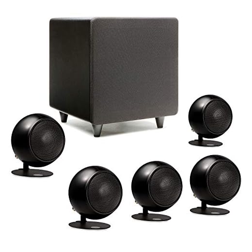 Orb Audio: Mod1 Mini 5.1 Home Theater Speaker System - Surround Sound System - Includes 5 Orbs and 9’’ Subwoofer - Great for Movies & Music, Outperforming Larger Subwoofers - Handmade in The US