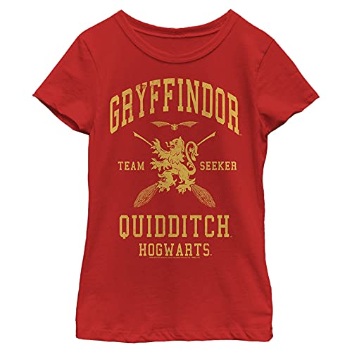 Harry Potter Gryffindor Quidditch Seeker Girl's Solid Crew Tee