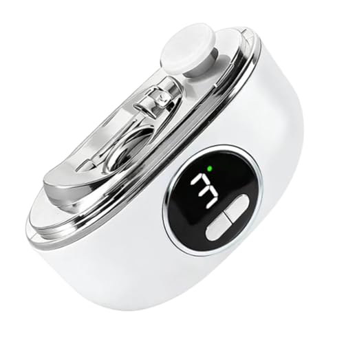 Coupe-ongles électrique silencieux à éclairage LED pour coupe précise