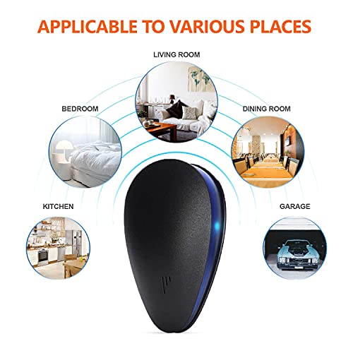 Ultrasonic Pest Repeller, 6 Pcs Black Electronic Indoor Pest Control For Mosquito, Spider, Mice, Ant, Insects, Roaches, Rodent,Non-Toxic, 100% Safe For Humans & Pets #TOP2