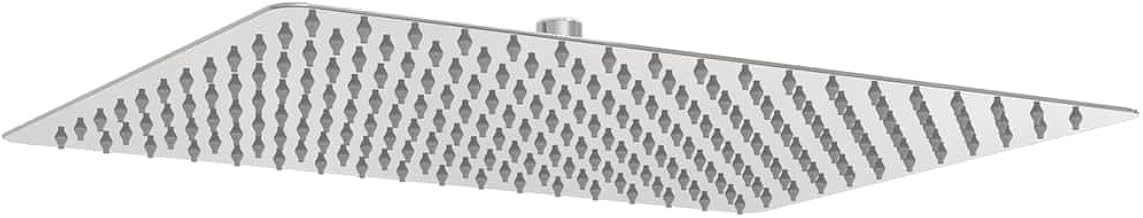 vidaXL 304 Stainless Steel Rain Shower, 40 x 30 cm, Rectangular, Shower Head, Rain Shower Head, Shower Head, Bathroom Accessories, Bathroom Fitting, Shower Fitting, Rain Shower