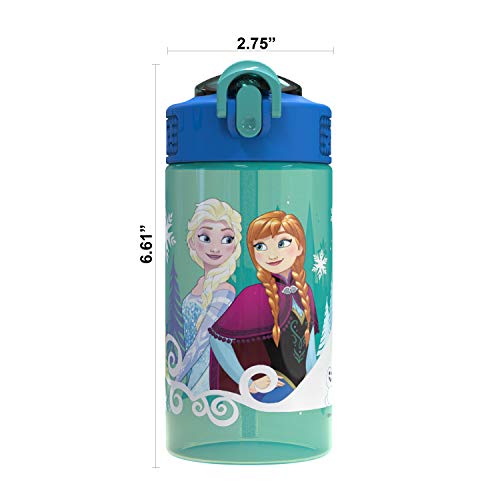 Zak Designs Disney Frozen 16 Ounce Water Bottle, Anna & Elsa #TOP2