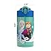 Zak Designs Disney Frozen 2 Kids Spout Cover and Built-in Carrying Loop Made of Plastic, Leak-Proof Water Bottle Design, 16oz, Elsa & Anna