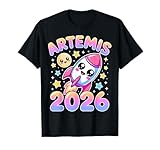 Artemis II 2026 Cute Design for Kids Launch Back to The Moon T-Shirt