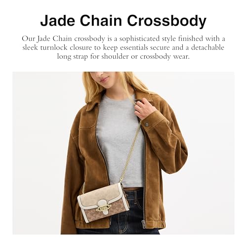 Image of Coach Women's Signature Elle Hardware Chain Crossbody