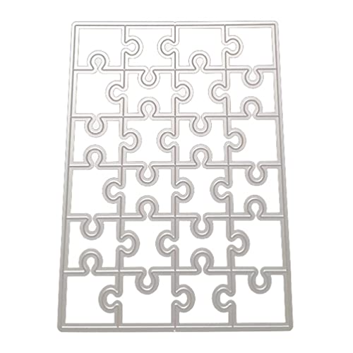 Puzzle Metal Troqueles DIY Scrapbooking Álbum Tarjeta Plantilla Forma Repujado Decoración Metal Troqueles Plantillas Plantillas