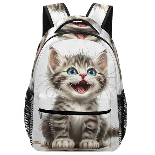 Sac à dos garçon chat mignon, parfait de la classe au camping