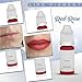 All in Beauty Red Rose Lip Pigment for Permanent Make-Up, Professional Lip Tattoo & Lip Blushing Pigments for Permanent Lip Color, Vegan Pigment to Enhance Lips Color (10ml)