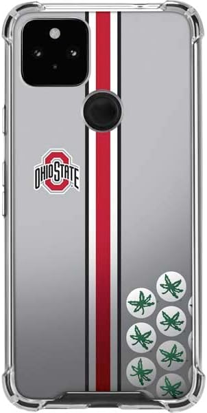 Skinit Clear Phone Case Compatible with Google Pixel 5a 5G - Officially Licensed Ohio State University Buckeyes Design