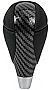muge racing Gear Shift Knob Carbon Fiber Leather for Most Lexus ES300 GS430 IS250 LX470 RX450h Toyota Crown Corolla Camry Rav4 Prado 4Runner Highlander
