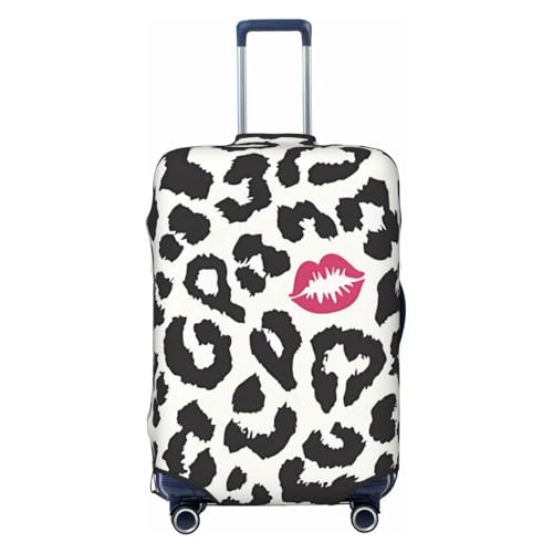 Leopard Print Travel Luggage Cover Suitcase Protector Bag, Fits 18-32 Inch Luggage, Anti-Scratch Baggage Covers For Kid And Adult,X-Large
