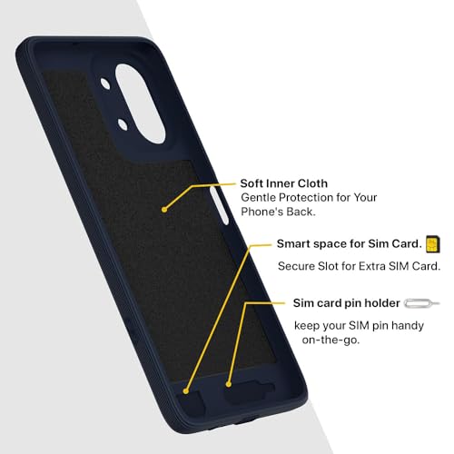 Image of Back Cover Tecno Spark Go 3 4G | MagFit Ring Design (Non-Magnetic) | Shockproof Case | Anti-Slip Grip | Raised Camera Edges | Slim Protective Case for Tecno Spark Go 3 4G (Steel Blue)