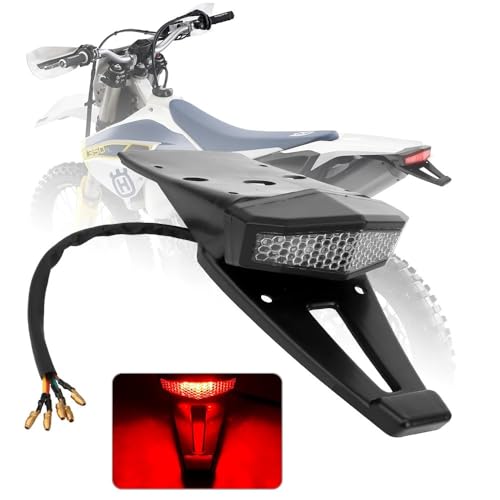 Feu arrière moto signalisation LED avec support universel indicateur d'arrêt