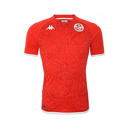 Camiseta oficial Túnez 22/23 Kappa niño con acabado textil de alta resistencia para coleccionistas