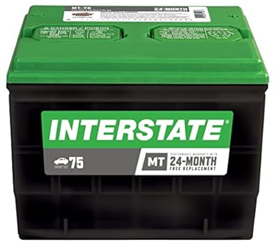 Interstate Batteries Group 75 Car Battery Replacement (MT-75) 12V, 650 CCA, 24 Month Warranty, Replacement Automotive Battery for Cars